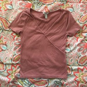 Dusty pink ribbed top